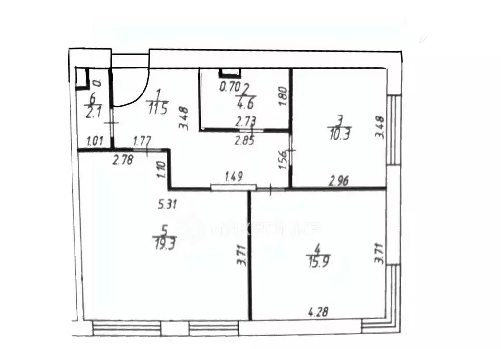 3-к кв. Москва Тагильская ул., 4В (67.0 м) - Фото 2