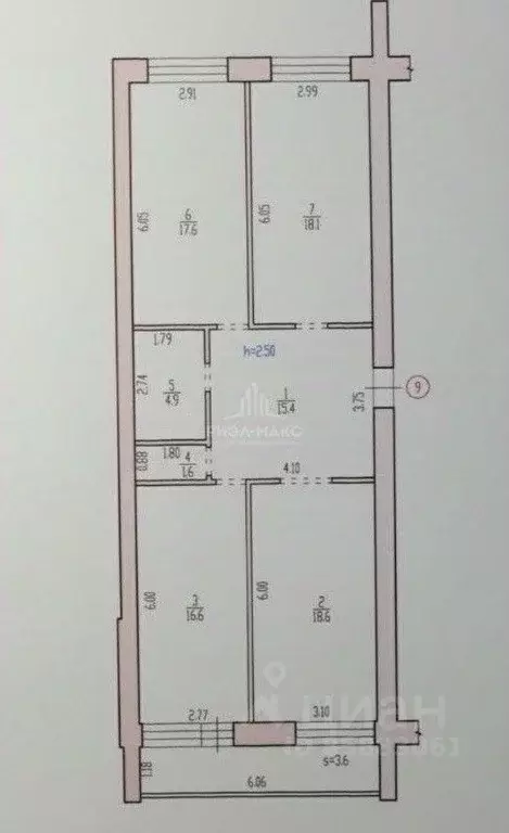 3-к кв. Брянская область, Брянск Гомельская ул., 34 (92.8 м) - Фото 1
