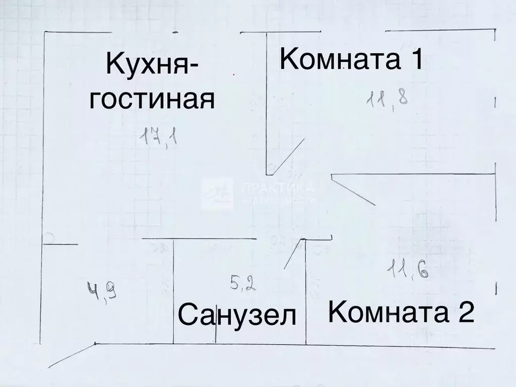 2-к кв. Москва Новоостаповская ул., 20 (51.0 м) - Фото 2
