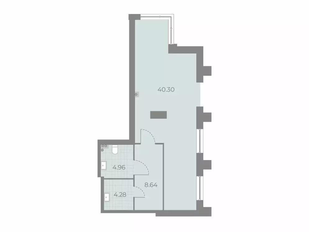 Офис (58.3 м) - Фото 1