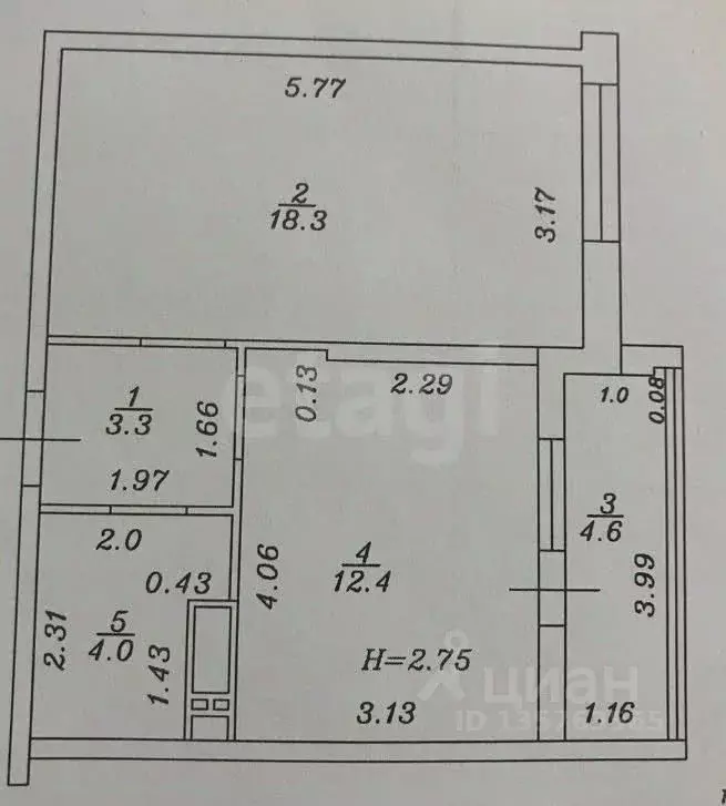 1-к кв. Краснодарский край, Анапа Анапское ш., 18к1 (42.6 м) - Фото 2