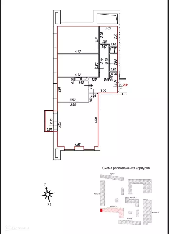 Продаётся 3-к квартира, 78.3 м - Фото 1