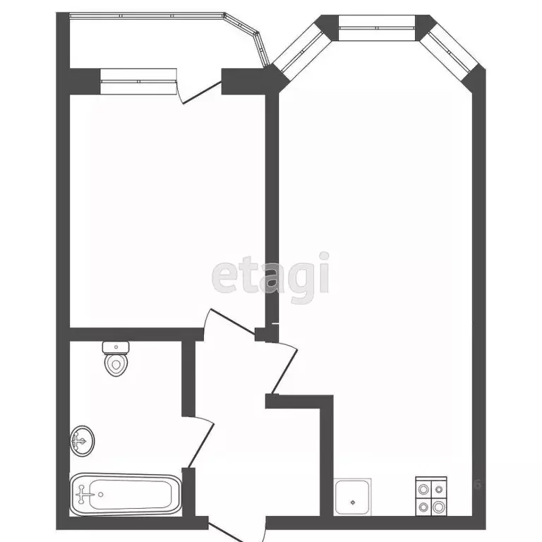 2-к кв. Московская область, Дмитров имени К.А. Аверьянова мкр, 25 ... - Фото 2