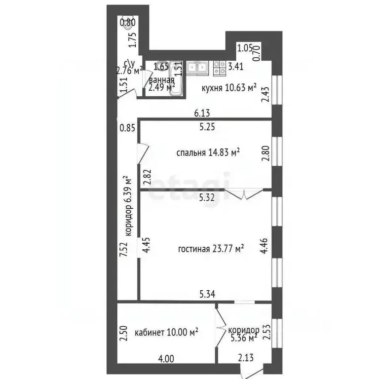 2-к кв. Санкт-Петербург Вознесенский просп., 31 (77.7 м) - Фото 2