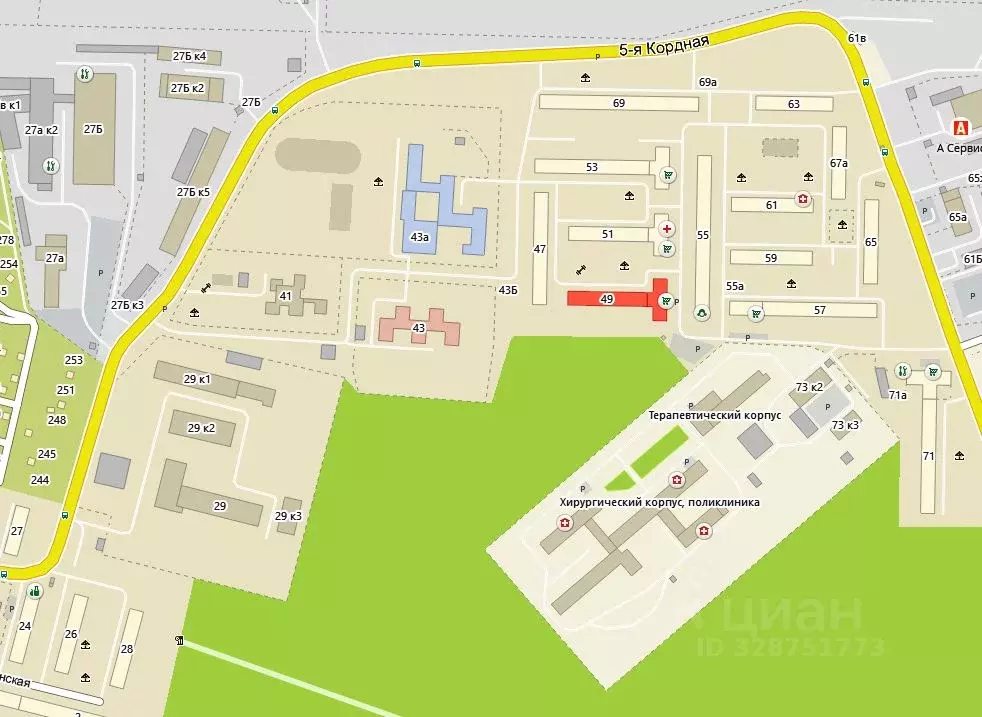 Торговая площадь в Омская область, Омск ул. 5-я Кордная, 49 (68 м) - Фото 2