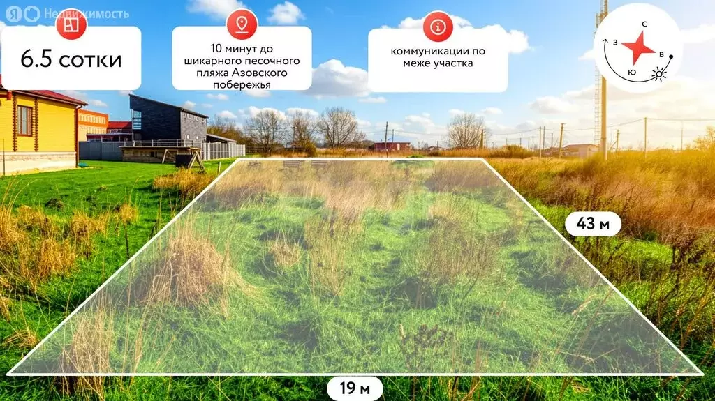 Участок в Ахтанизовское сельское поселение, посёлок За Родину, ... - Фото 1