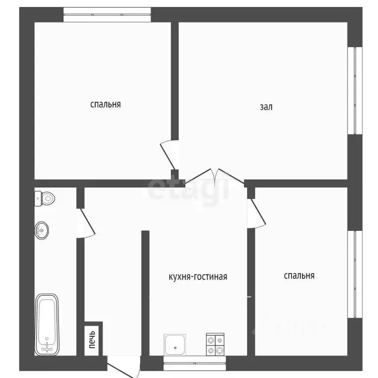 Дом в Свердловская область, Талица Майская ул., 49 (69 м) - Фото 1