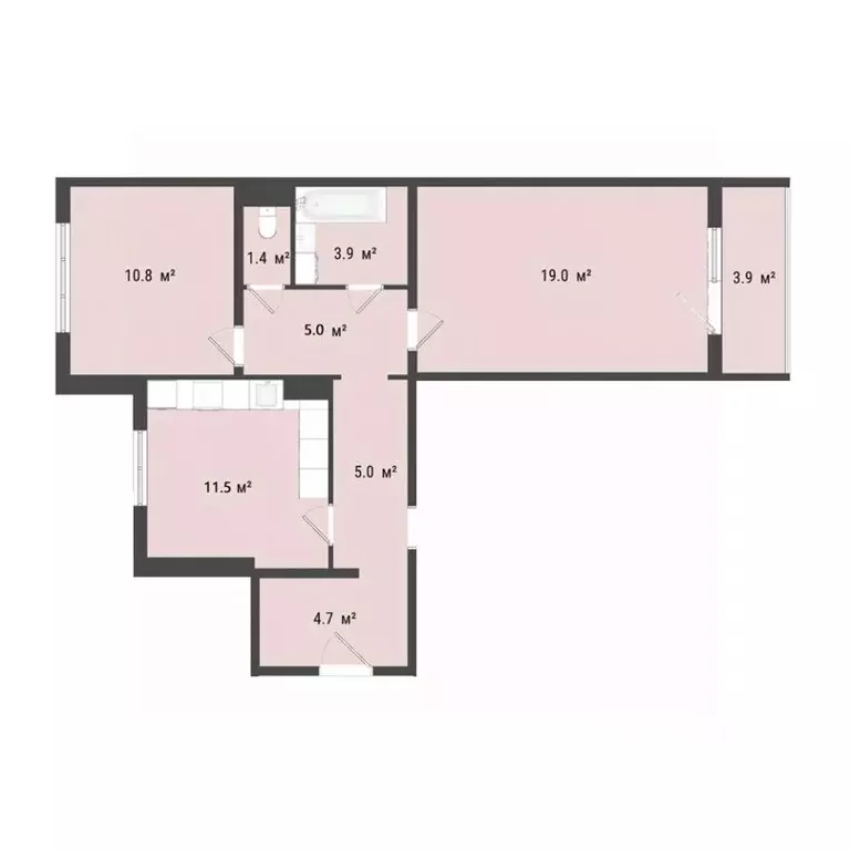 2-к кв. Омская область, Омск Сады Наука мкр, с1 (61.2 м) - Фото 0
