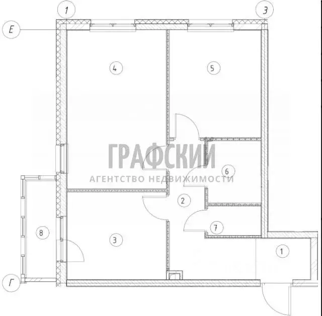 2-к кв. Татарстан, Казань ул. Архитектора Гайнутдинова, 26 (55.2 м) - Фото 1