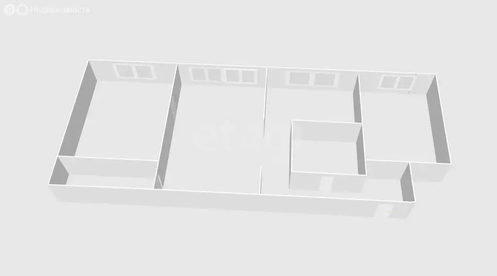 3-комнатная квартира: село Быков, Торговая улица, 7 (53.5 м) - Фото 2