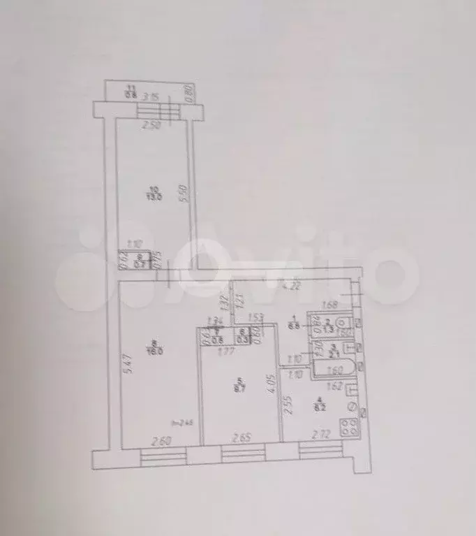 3-к. квартира, 57 м, 3/9 эт. - Фото 0