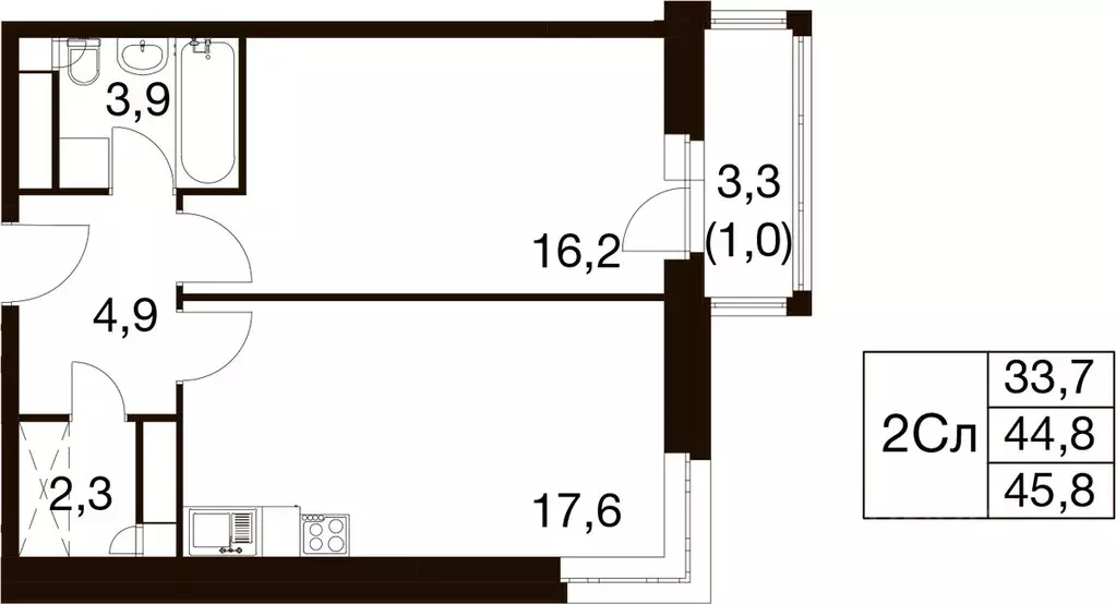 1-к кв. Московская область, Балашиха Гагарина мкр, ул. Проектная, 4 ... - Фото 1