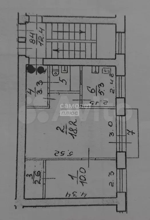 2-к. квартира, 42,3 м, 2/5 эт. - Фото 0