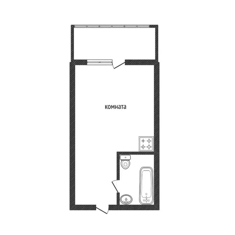 квартира-студия: краснодар, улица константина гондаря, 91 (18.4 м) - Фото 0