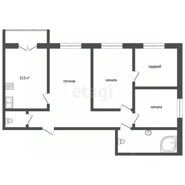 3-к кв. Московская область, Коломна ул. Макеева, 3к1 (98.2 м) - Фото 2