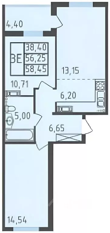 2-к кв. Московская область, Щелково Финский мкр, 1 (58.3 м) - Фото 2