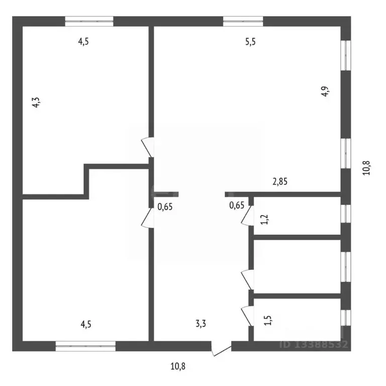 Дом в Красноярский край, Емельяново пгт, Звездный мкр ул. Садовая, 23 ... - Фото 2