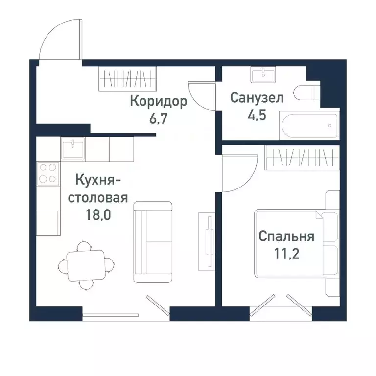 1-к кв. Челябинская область, Челябинский городской округ, пос. ... - Фото 0