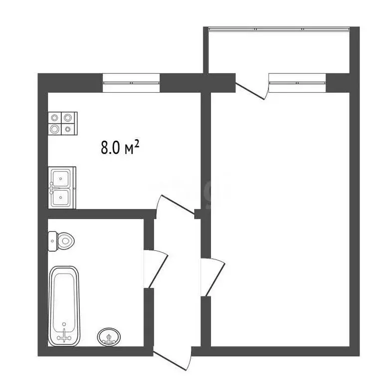 1-комнатная квартира: Ярославль, улица Колышкина, 33 (35 м) - Фото 2