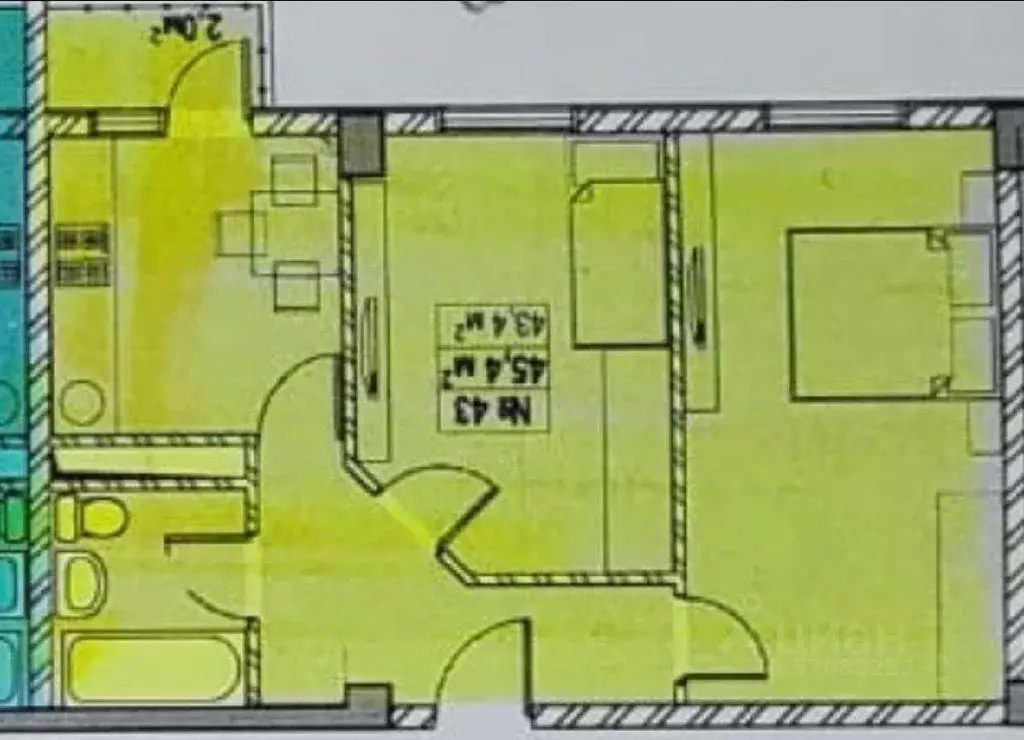 2-к кв. Краснодарский край, Сочи Мацестинская Долина мкр, ул. ... - Фото 1