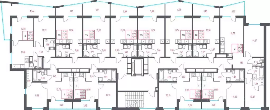 Квартира, студия, 24.38 м - Фото 1