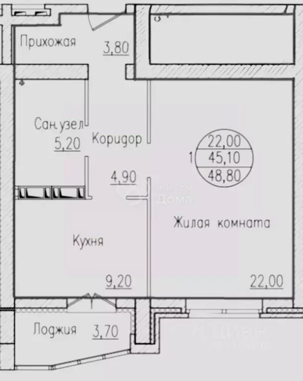 1-к кв. Волгоградская область, Волгоград пос. Ангарский, ул. ... - Фото 2