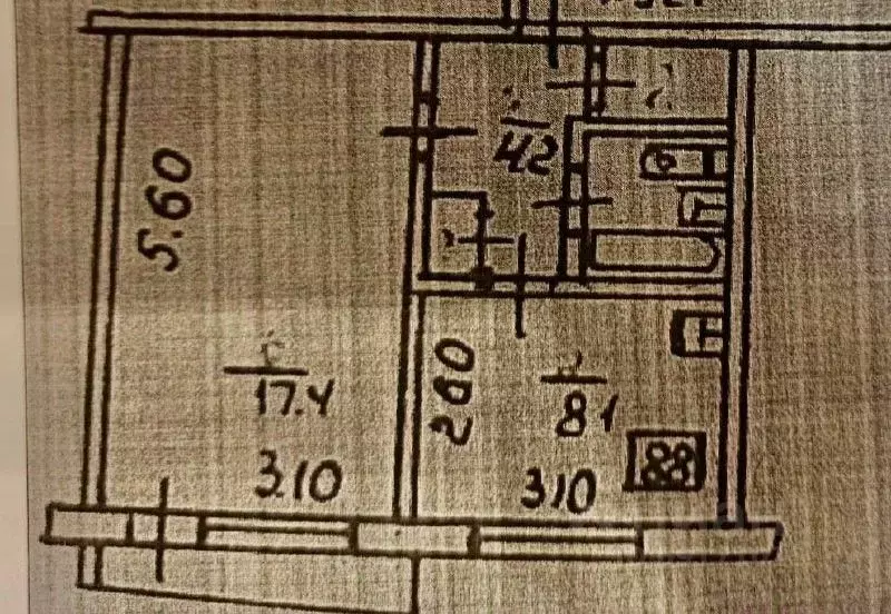 1-к кв. Орловская область, Орел Октябрьская ул., 62 (34.0 м) - Фото 1