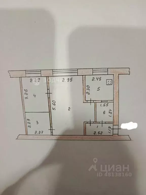 2-к кв. Чувашия, Чебоксары ул. Фридриха Энгельса, 42 (42.1 м) - Фото 2