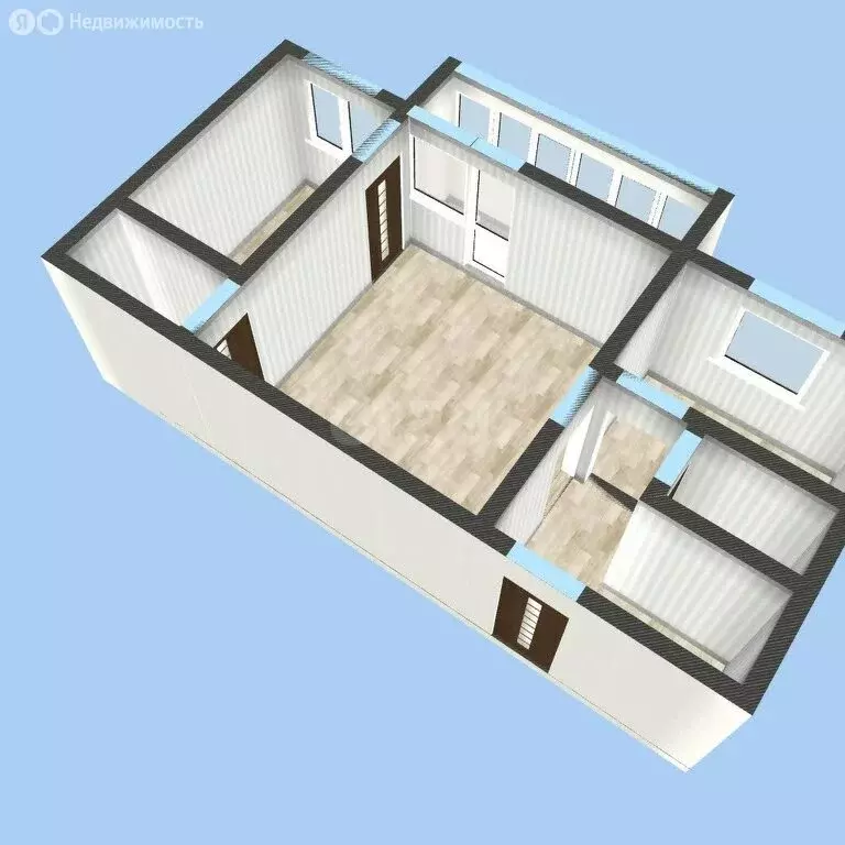 2-комнатная квартира: Хороль, улица Городок-5, 3 (40 м) - Фото 1