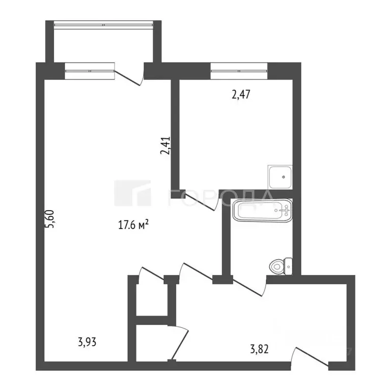 1-к кв. Кемеровская область, Новокузнецк ул. Мичурина, 14 (31.5 м) - Фото 1