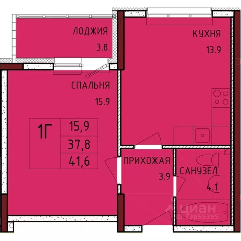 1-к кв. Тульская область, Тула городской округ, с. Осиновая Гора, ... - Фото 1