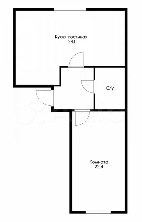 2-к. квартира, 54 м, 1/4 эт. - Фото 0