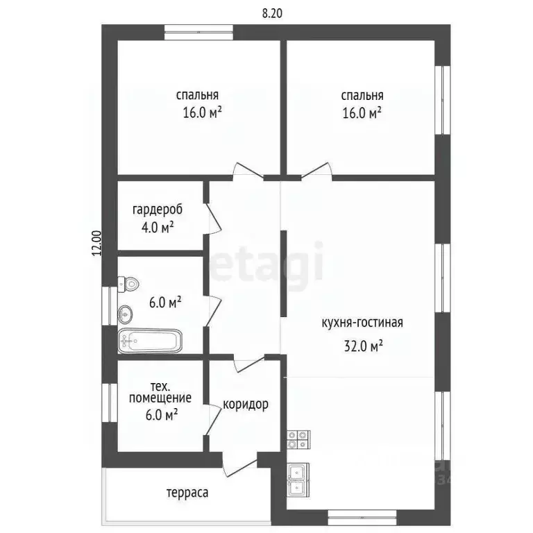 Дом в Тюменская область, Тюменский муниципальный округ, Винзили рп, ... - Фото 2