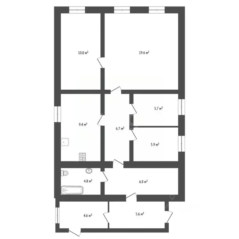 Дом в Воронежская область, с. Новая Усмань ул. Кирова, 36 (131 м) - Фото 2