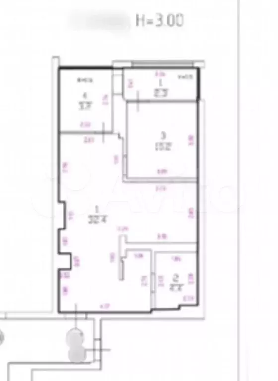 2-к. квартира, 58 м, 5/6 эт. - Фото 0