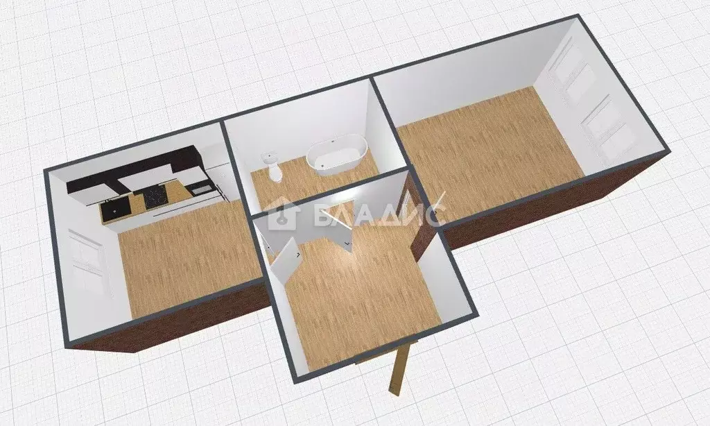 1-к кв. Пензенская область, Пензенский район, Богословский сельсовет, ... - Фото 2