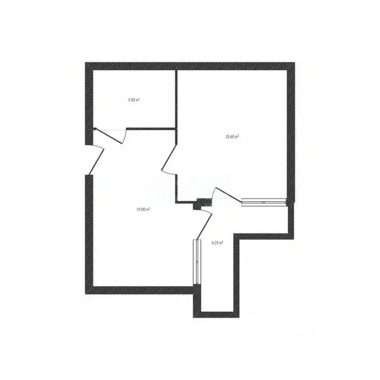1-к кв. Брянская область, Брянск Советская ул., 103 (43.2 м) - Фото 2