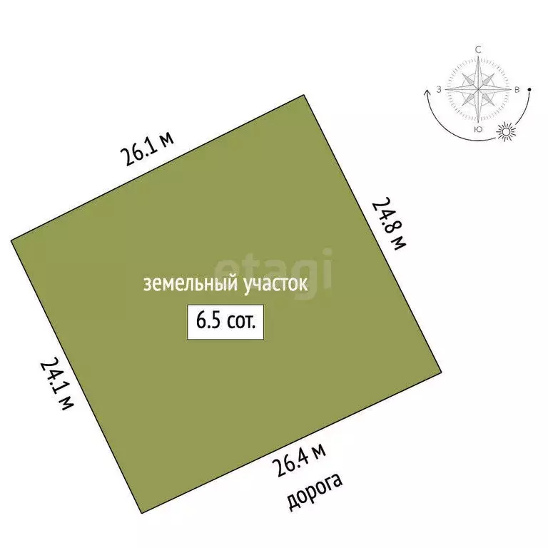 Участок в Кострома, СТ Нажерово (6.5 м) - Фото 1