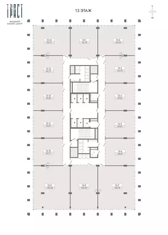 Офис (69.73 м) - Фото 1