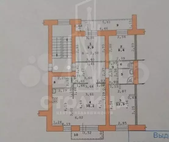 3-к. квартира, 77 м, 5/5 эт. - Фото 0