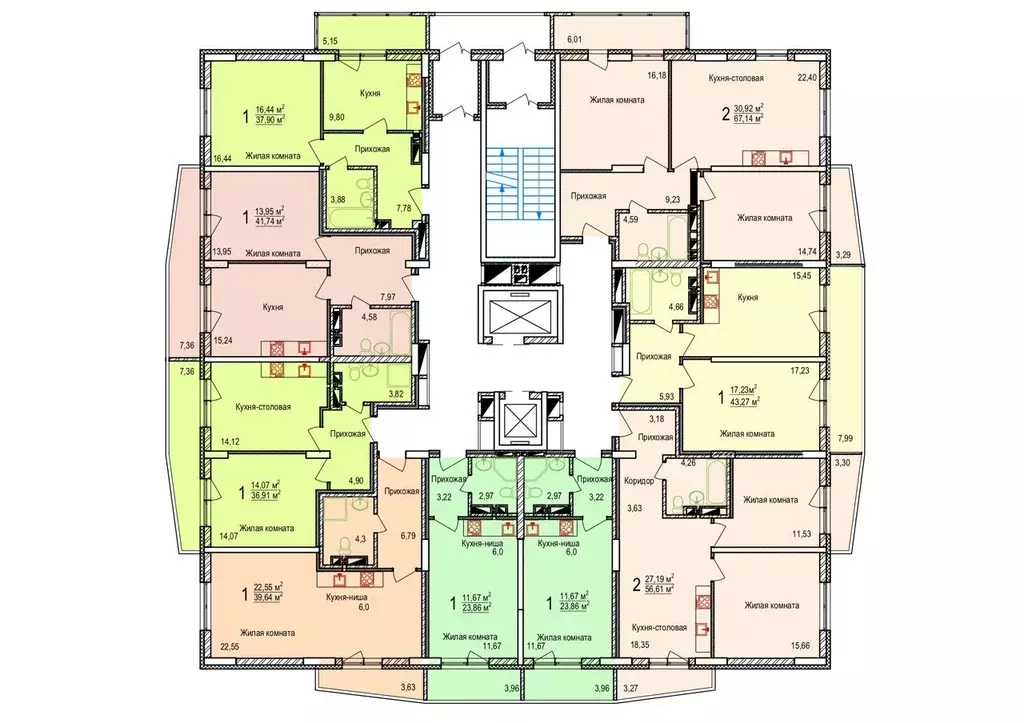 Продаётся 2-к квартира, 57.1 м - Фото 0