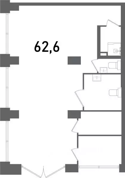 Помещение свободного назначения в Москва 2-й Павелецкий проезд, 7 (63 ... - Фото 1