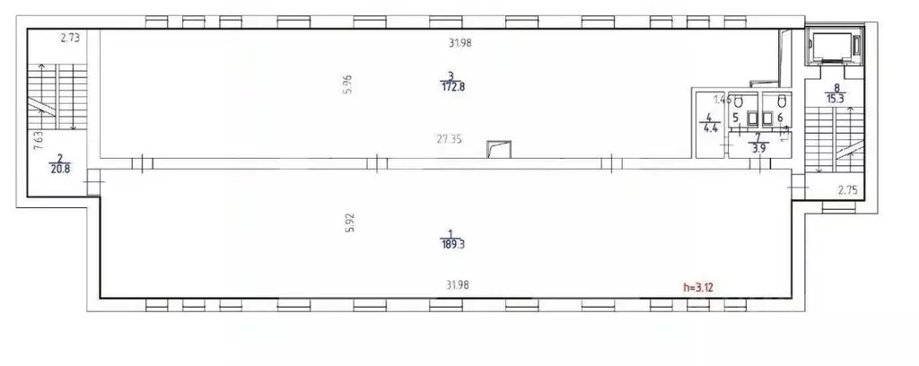 Помещение свободного назначения в Москва Каширское ш., 3к2с1 (2910 м) - Фото 2