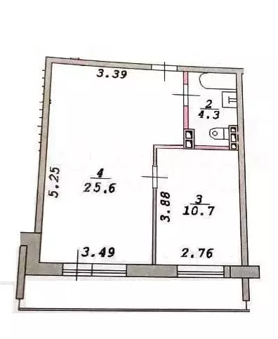 2-к. квартира, 41 м, 3/10 эт. - Фото 0