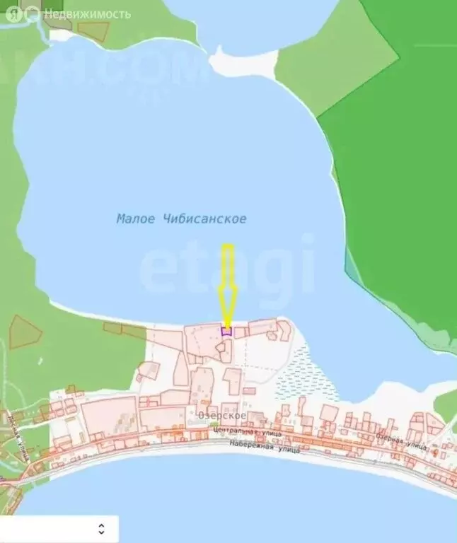 Участок в село Озёрское, Озёрная улица (16.26 м) - Фото 1