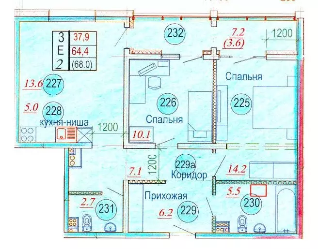 3-к кв. Камчатский край, Елизовский муниципальный округ, пос. ... - Фото 1