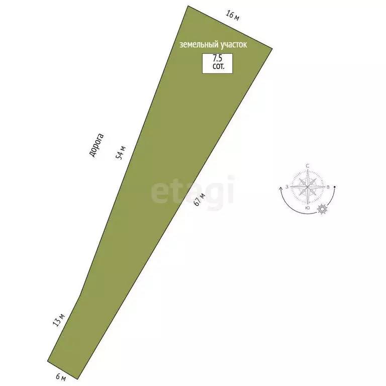 Участок в Захарово, Центральная улица (7.5 м) - Фото 0