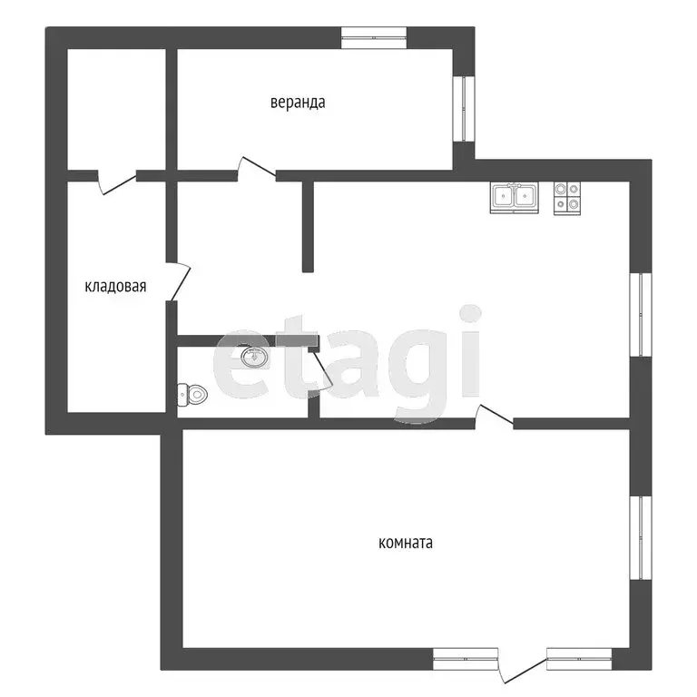 Дом в Исетское, Береговая улица (40 м) - Фото 0