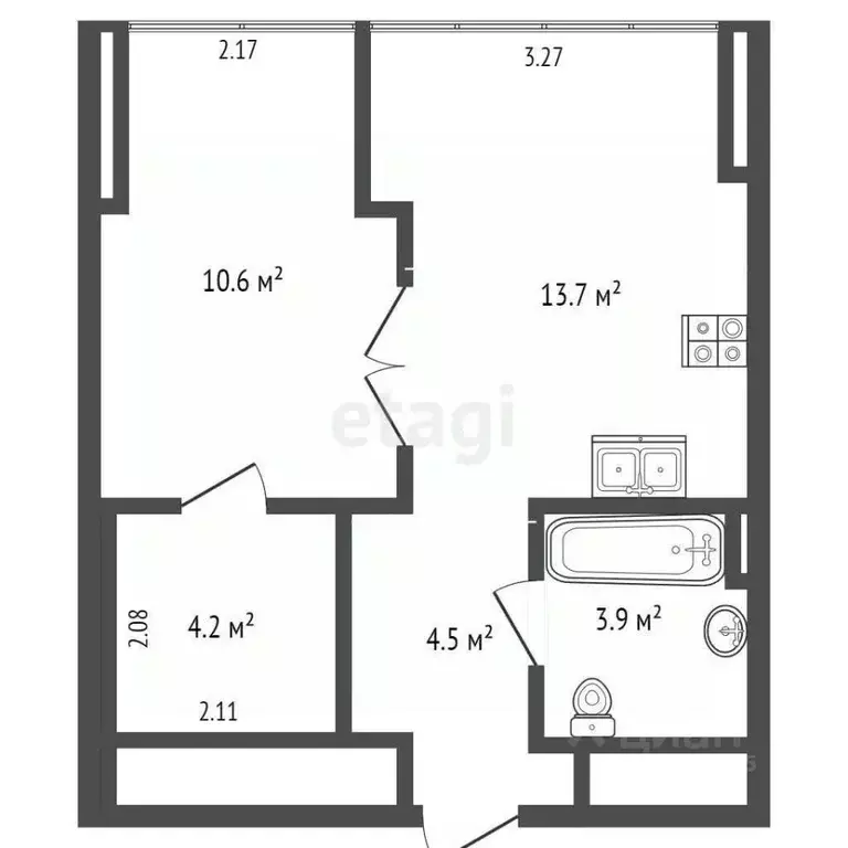 1-к кв. Москва ул. Крузенштерна, 10к1 (36.0 м) - Фото 1