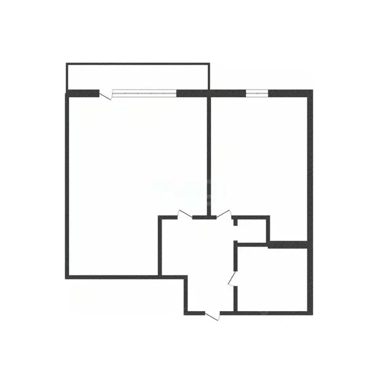 1-к кв. Белгородская область, Губкин Белгородская ул., 368В (31.9 м) - Фото 2